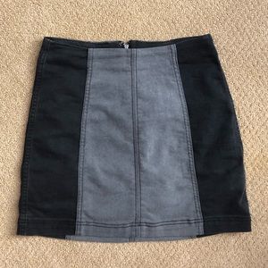 Free People black and grey skirt